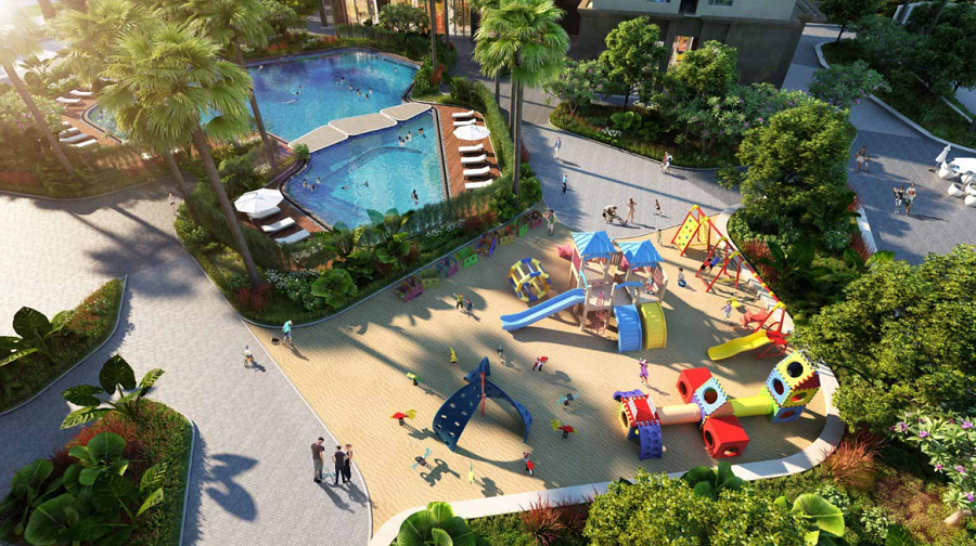 Tiện ích khu vui chơi trẻ em Leva City Phú Giáo
